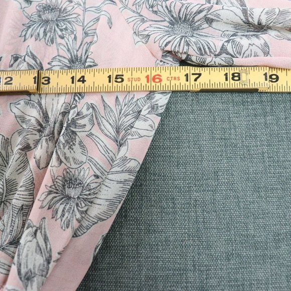 Misa Los Angeles Dress Womens M Smocked Blouson Pink Boho Chic Midi - Picture 10 of 16